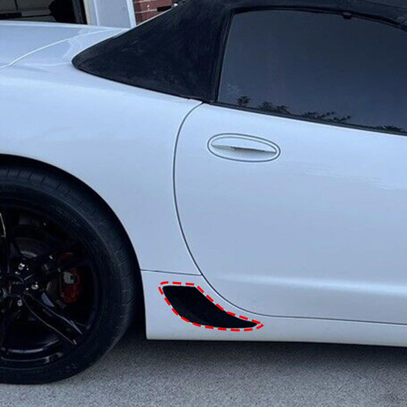 DURAFORCE Rear Lower Brake Cove Duct Scoop Vent Kit For 1997-2004 C5 Corvette Z06 ZO6