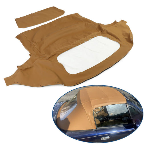 DURAFORCE For 1990-03 04 2005 Mazda Miata Convertible Soft Top & Plastic Window Tan Cabrio