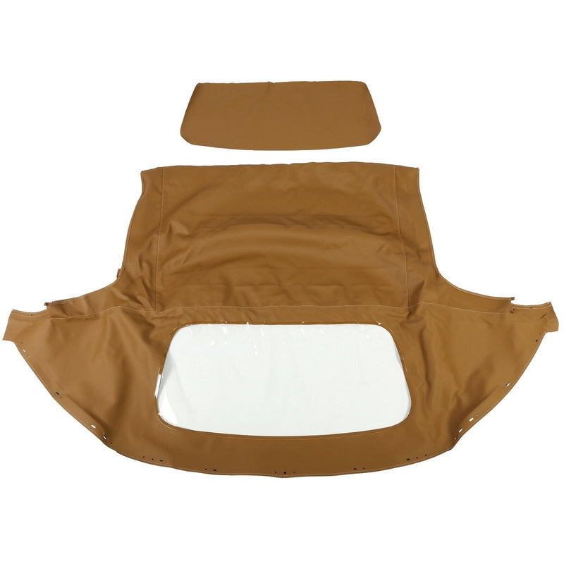 DURAFORCE For 1990-03 04 2005 Mazda Miata Convertible Soft Top & Plastic Window Tan Cabrio