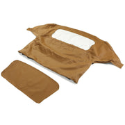 DURAFORCE For 1990-03 04 2005 Mazda Miata Convertible Soft Top & Plastic Window Tan Cabrio