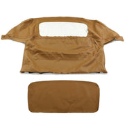DURAFORCE For 1990-03 04 2005 Mazda Miata Convertible Soft Top & Plastic Window Tan Cabrio