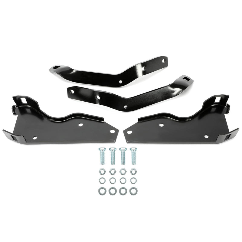 DURAFORCE Fit For 1964-1979 Ford F-100 F-250 F-350 Pickup Black Rear Bumper Brackets Steel