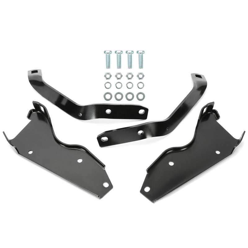DURAFORCE Fit For 1964-1979 Ford F-100 F-250 F-350 Pickup Black Rear Bumper Brackets Steel