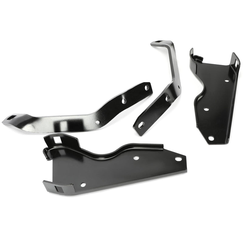 DURAFORCE Fit For 1964-1979 Ford F-100 F-250 F-350 Pickup Black Rear Bumper Brackets Steel