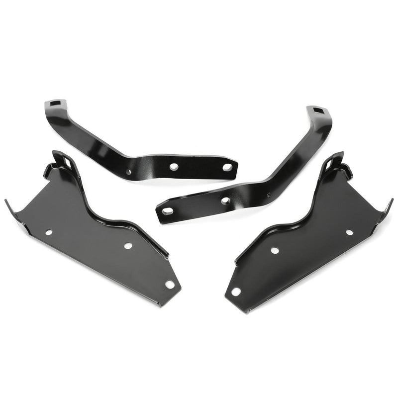 DURAFORCE Fit For 1964-1979 Ford F-100 F-250 F-350 Pickup Black Rear Bumper Brackets Steel