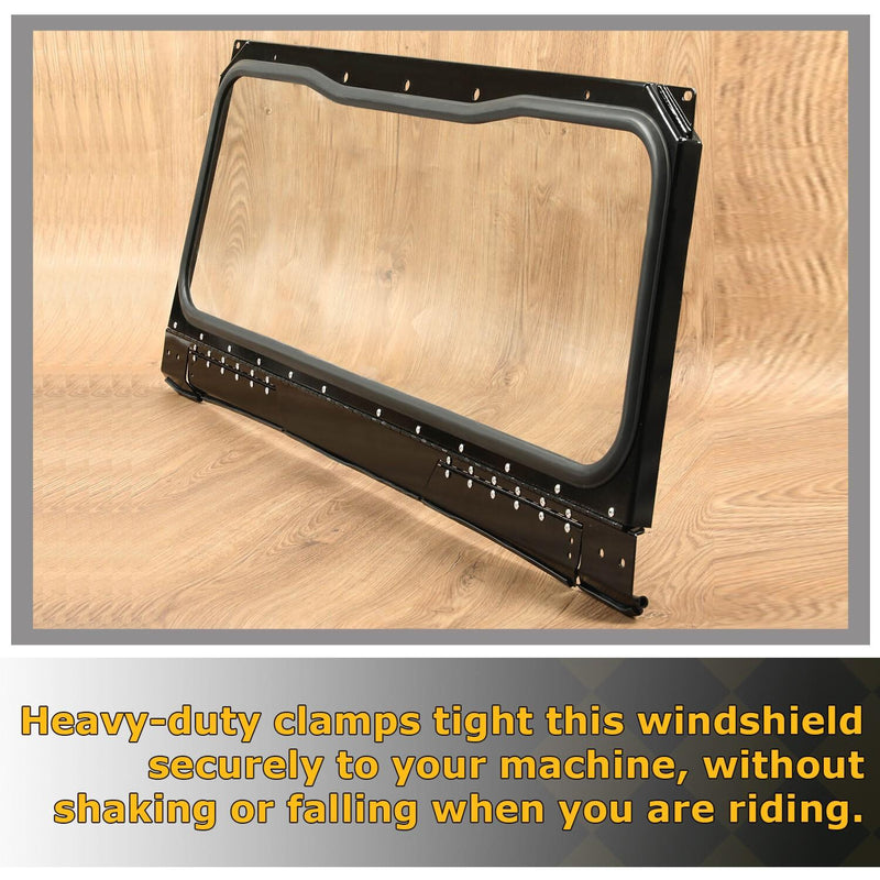 DURAFORCE Folding Glass Front Windshield For 2020 POLARIS GENERAL XP 1000 & XP 4 1000