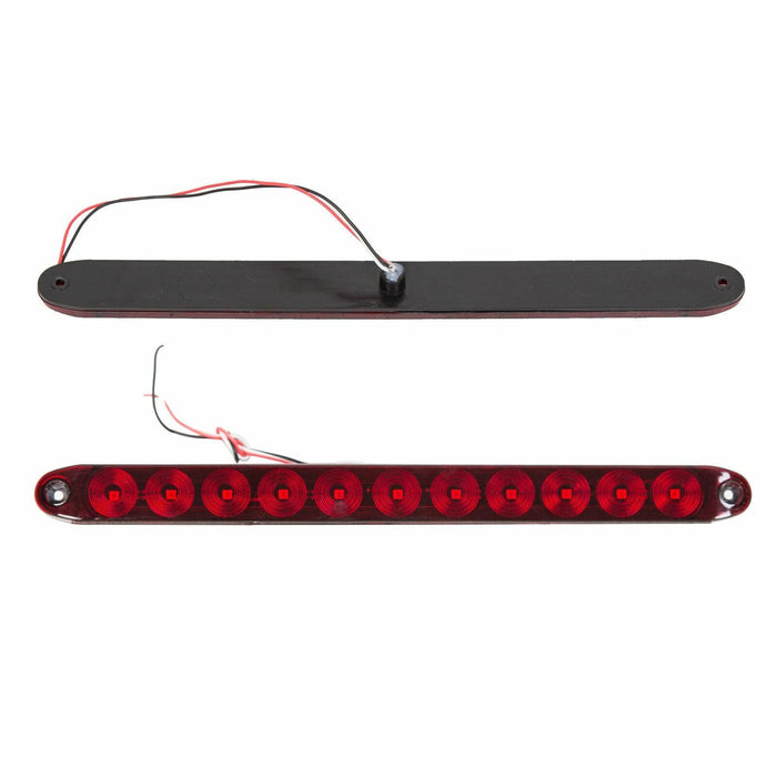 DURAFORCE 2PCS 15" Red Truck Trailer Light Bar 11 LED Stop Turn Tail Brake Lights Strip