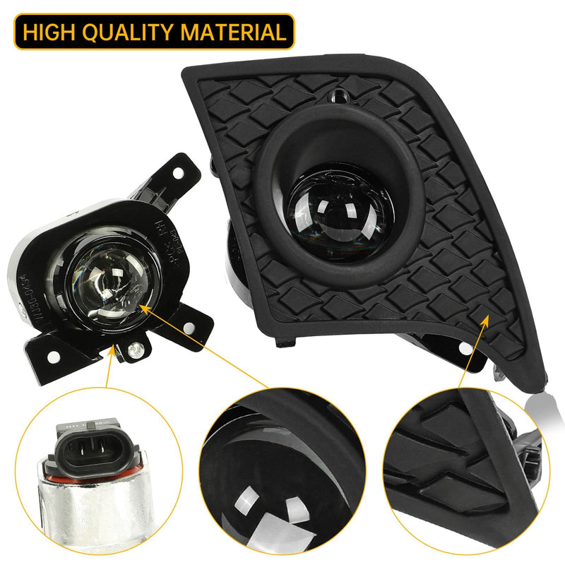DURAFORCE For 2014-2016 Lexus IS250 IS350 F-Sport Projector Fog Lights Kit Switch+Harness