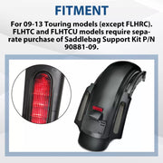 DURAFORCE Rear Fender Extension Fascia LED Light For Harley Touring CVO Street Glide 09-13