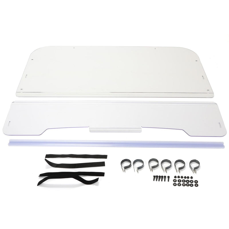 DURAFORCE For 2001-2008 Kawasaki Mule 3000/3010 Models Folding Windshield Clear W/Hardware