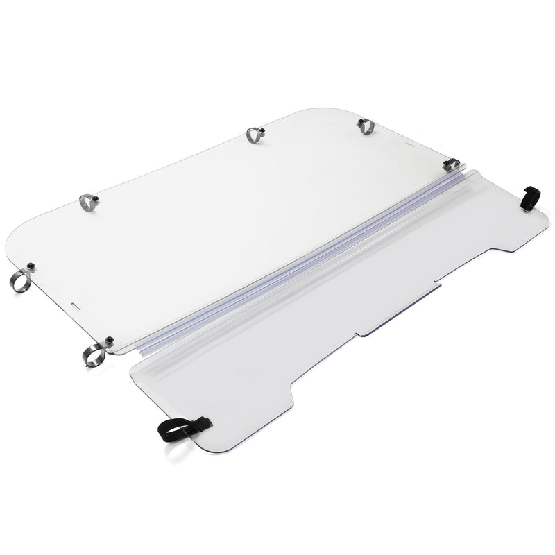 DURAFORCE For 2001-2008 Kawasaki Mule 3000/3010 Models Folding Windshield Clear W/Hardware