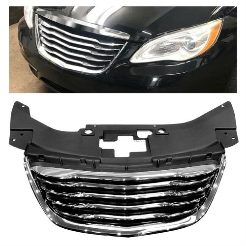 DURAFORCE For 2011 thru 2014 Chrysler 200 Chrome Front Hood Grille Grill New 68082050AE
