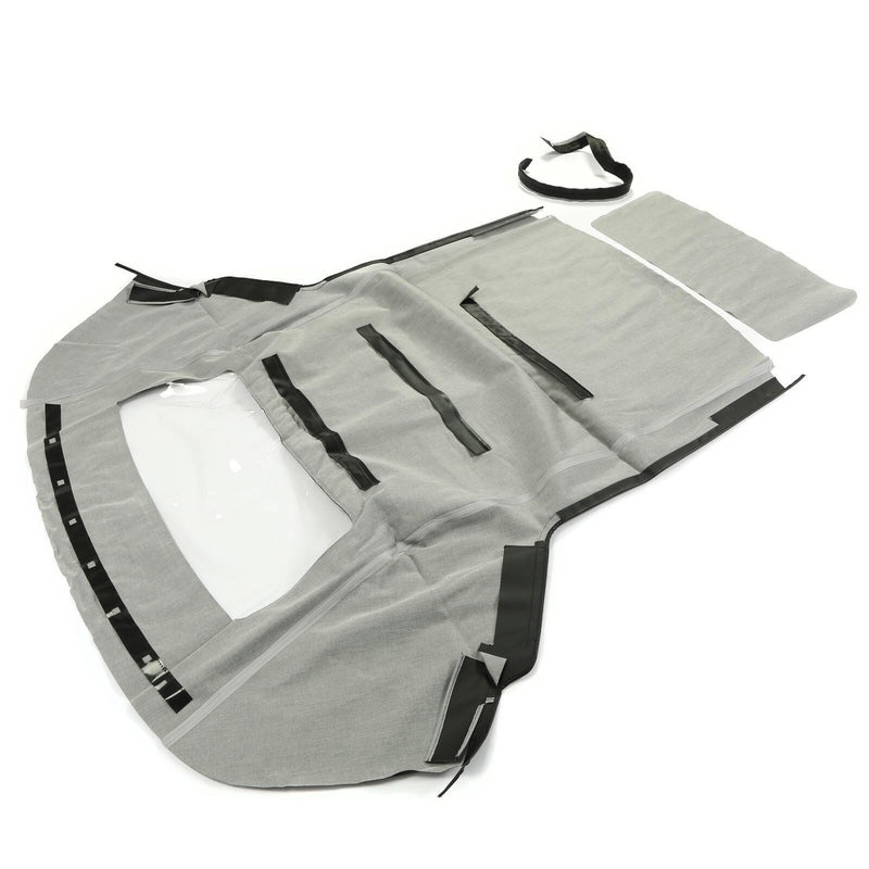 DURAFORCE Black Soft Top with Plastic Window FOR 1983-1993 Ford Mustang Convertible 2-Door