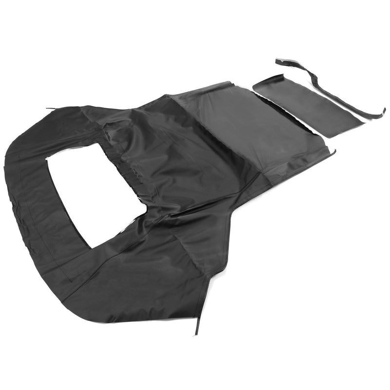 DURAFORCE Black Soft Top with Plastic Window FOR 1983-1993 Ford Mustang Convertible 2-Door