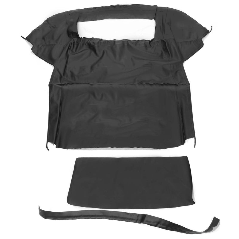DURAFORCE Black Soft Top with Plastic Window FOR 1983-1993 Ford Mustang Convertible 2-Door