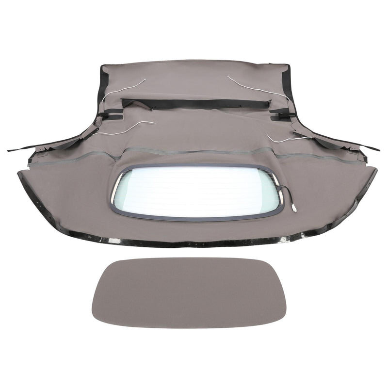 DURAFORCE Black Convertible Soft Top W/ Heated Glass Window For Mazda MX-5 Miata 2006-2014