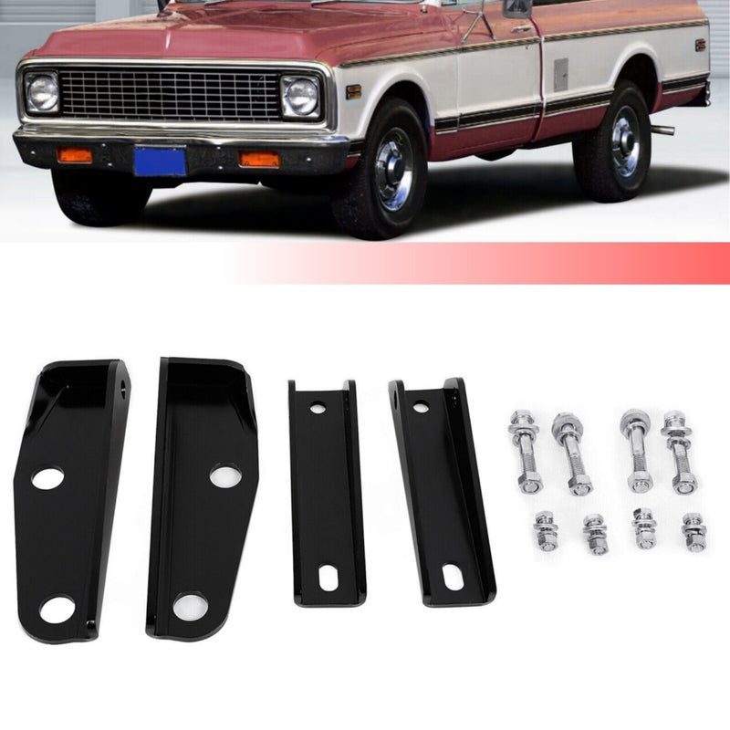 DURAFORCE Rear Shock Relocation Brackets Kit For 1963-1972 Chevy C10 C20 GMC C15 Pickup