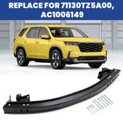 DURAFORCE Bumper Face Bar Reinforcement Cross Member Front For 2016-23 Honda Pilot Odyssey