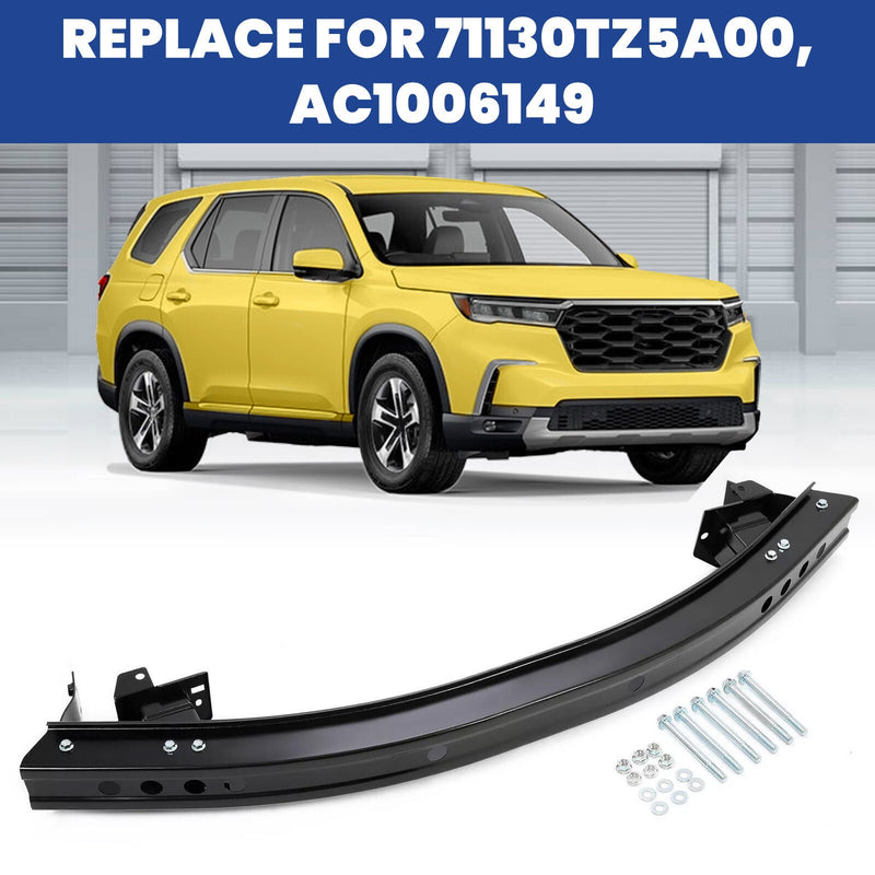 DURAFORCE Bumper Face Bar Reinforcement Cross Member Front For 2016-23 Honda Pilot Odyssey