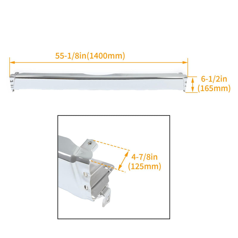DURAFORCE Rear Step Bumper Face Bar Steel For Toyota 4Runner SR5 Base 1996-2002 #TO1102219