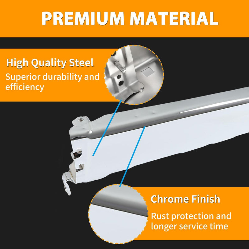 DURAFORCE Rear Step Bumper Face Bar Steel For Toyota 4Runner SR5 Base 1996-2002 #TO1102219
