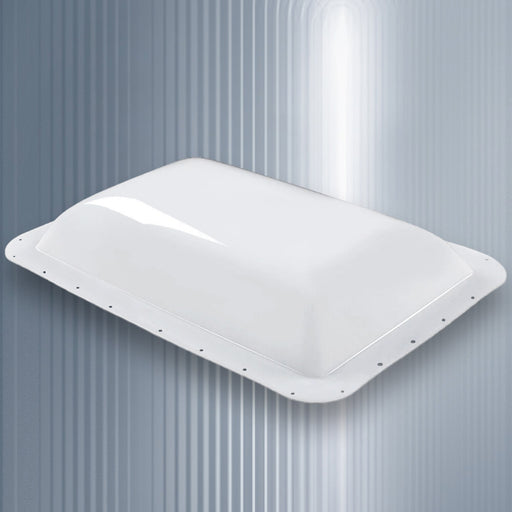 DURAFORCE 18" x 26" For RV Camper Skylight Exterior White Skylight Cover Roof Top