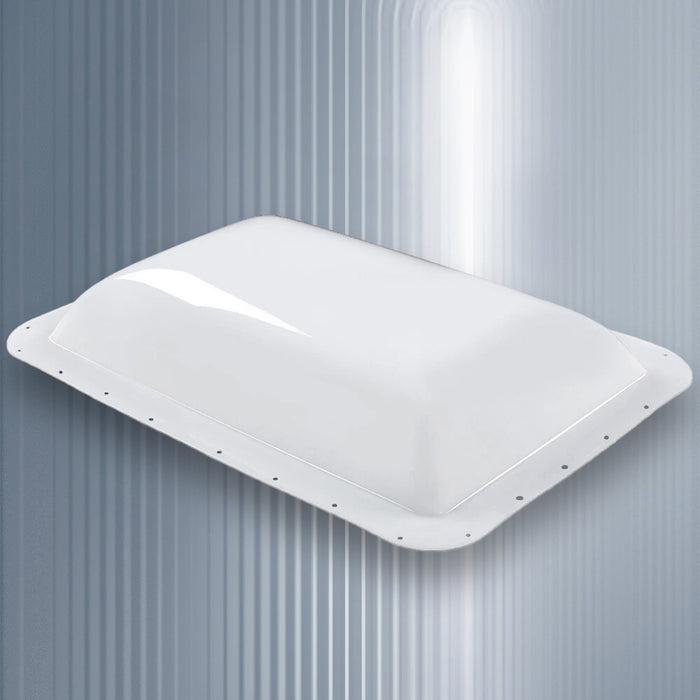 DURAFORCE 18" x 26" For RV Camper Skylight Exterior White Skylight Cover Roof Top