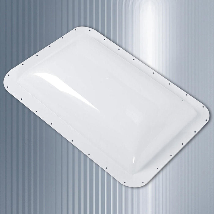 DURAFORCE 18" x 26" For RV Camper Skylight Exterior White Skylight Cover Roof Top