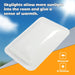 DURAFORCE 18" x 26" For RV Camper Skylight Exterior White Skylight Cover Roof Top