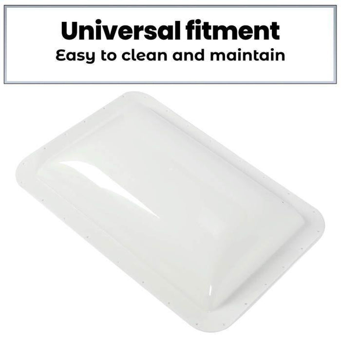 DURAFORCE 18" x 26" For RV Camper Skylight Exterior White Skylight Cover Roof Top