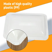 DURAFORCE 18" x 26" For RV Camper Skylight Exterior White Skylight Cover Roof Top