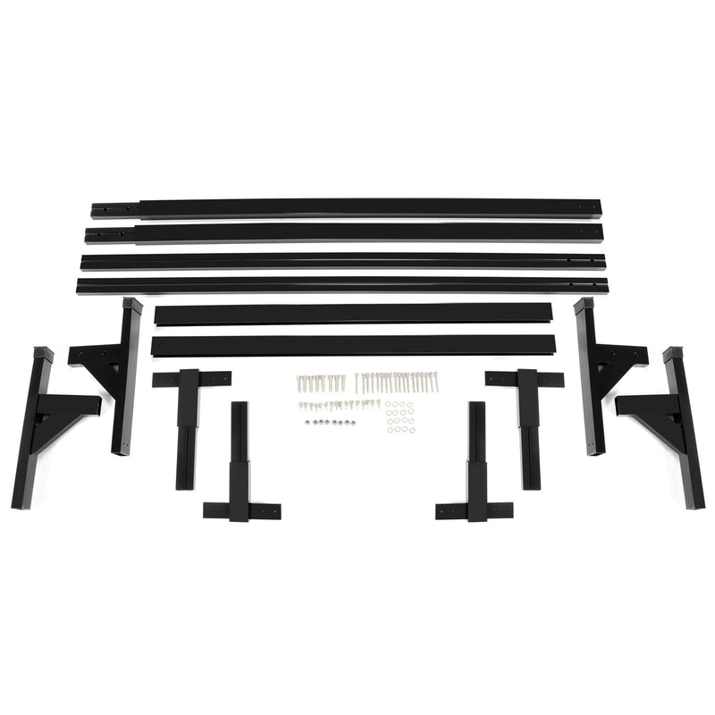 DURAFORCE 72"-108" Adjustable Ladder Roof Rack For Enclosed Trailers Cargo Vans Trucks