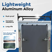 DURAFORCE 72"-108" Adjustable Ladder Roof Rack For Enclosed Trailers Cargo Vans Trucks