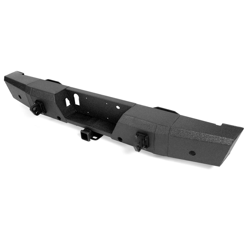 DURAFORCE Rear Bumper Heavy Duty Steel For Ford F150 15-20 W/ TOW HITCH & Sensor Holes