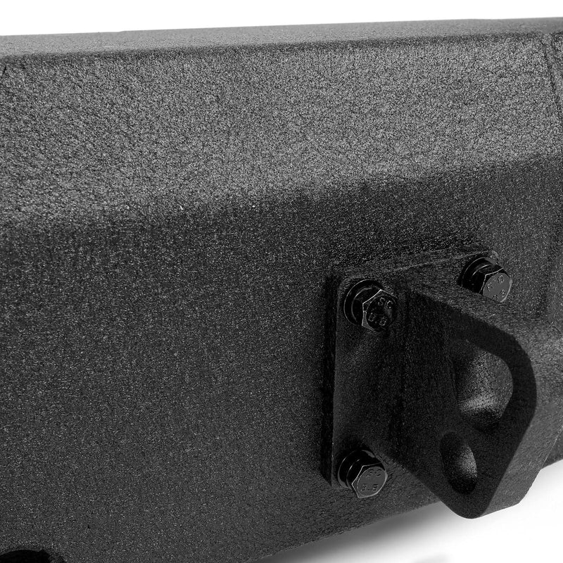 DURAFORCE Rear Bumper Heavy Duty Steel For Ford F150 15-20 W/ TOW HITCH & Sensor Holes