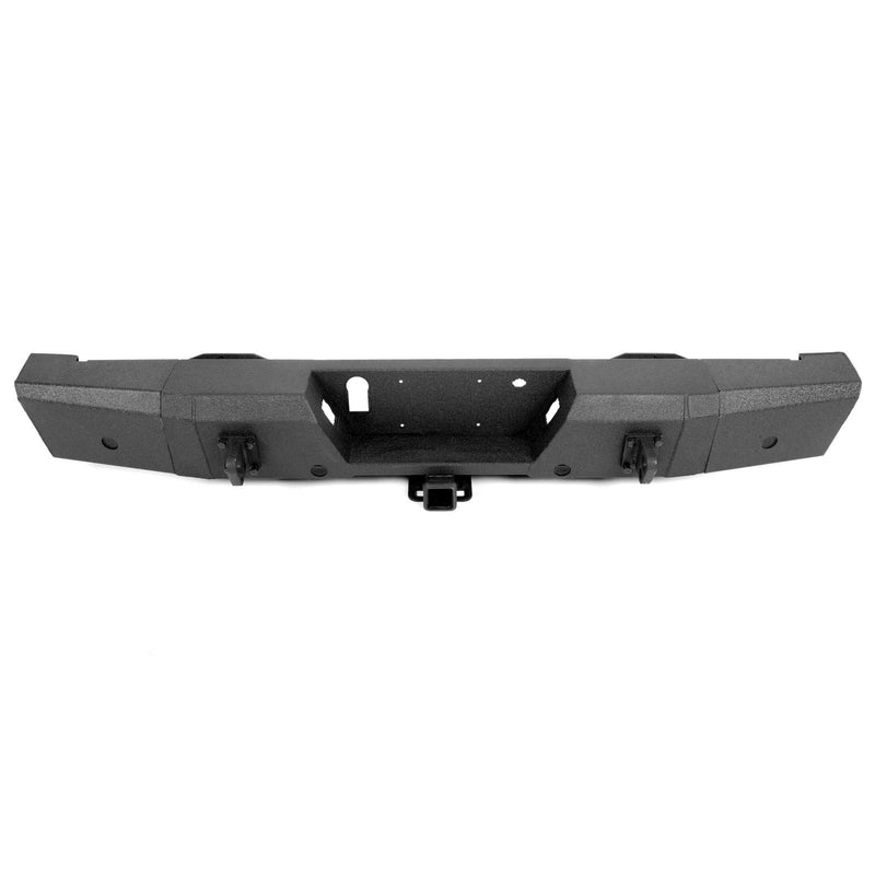 DURAFORCE Rear Bumper Heavy Duty Steel For Ford F150 15-20 W/ TOW HITCH & Sensor Holes