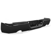 DURAFORCE Gloss Black Rear Bumper For 09-18 Dodge Ram 1500 w/Dual Exhaust w/o Sensor Holes