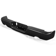 DURAFORCE Gloss Black Rear Bumper For 09-18 Dodge Ram 1500 w/Dual Exhaust w/o Sensor Holes