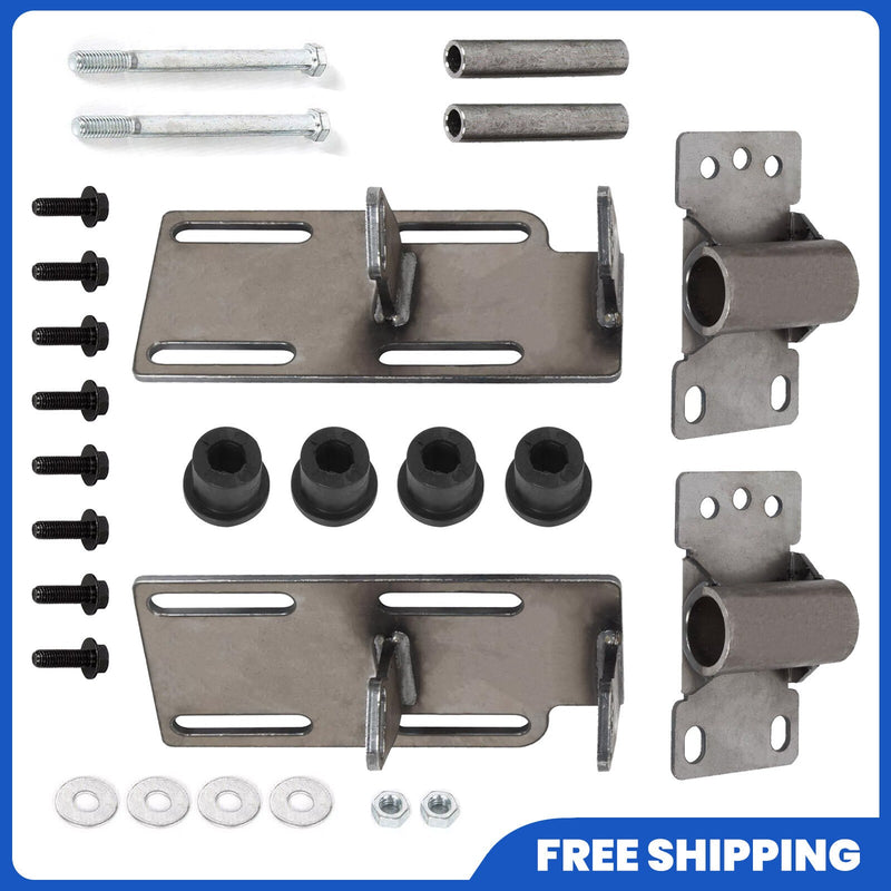 DURAFORCE For 88-99 C1500 TRUCK K5 2WD Engine Mount Adapter Swap Kit LSx LS1 LS Raw Steel