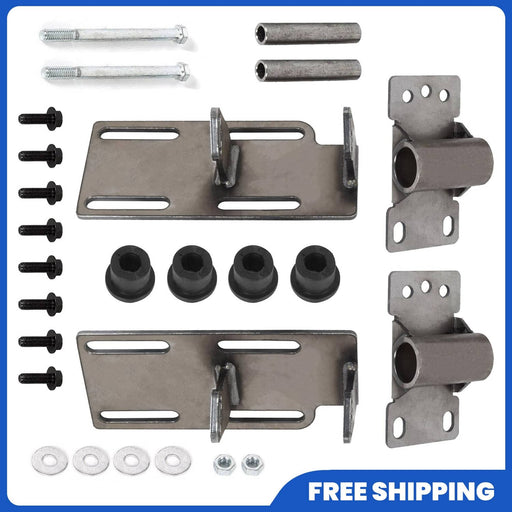 DURAFORCE For 88-99 C1500 TRUCK K5 2WD Engine Mount Adapter Swap Kit LSx LS1 LS Raw Steel