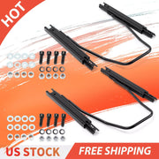 DURAFORCE Pair Universal Racing Dual Seat Slider Base Mount Rail Bracket Track Assembly
