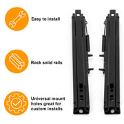 DURAFORCE Pair Universal Racing Dual Seat Slider Base Mount Rail Bracket Track Assembly