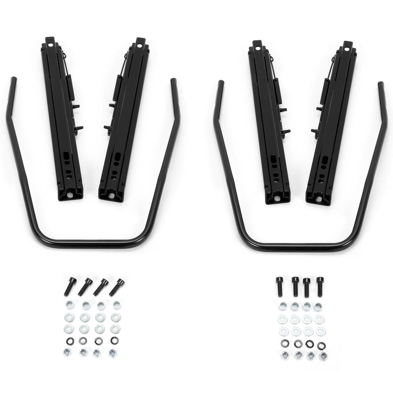 DURAFORCE Pair Universal Racing Dual Seat Slider Base Mount Rail Bracket Track Assembly
