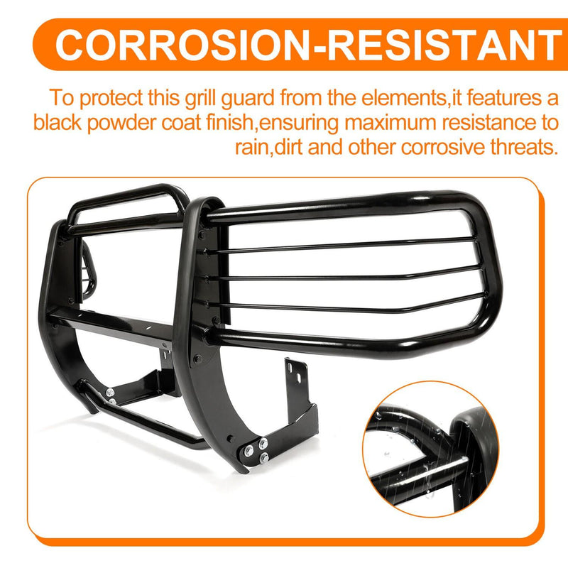 DURAFORCE Fits 1998-2004 Chevy Chevrolet S-10 Blazer-S Jimmy Envoy Black Grill Brush Guard