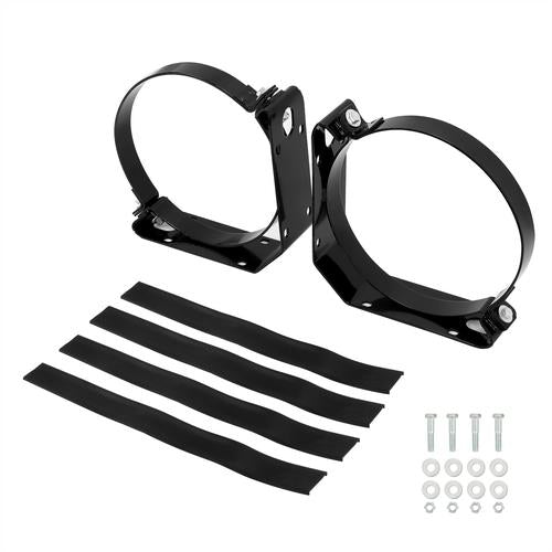DURAFORCE For 100LB Propane Fuel Tank Bracket Straps Heavy Duty Weld Bolt On Lpg Cylinder