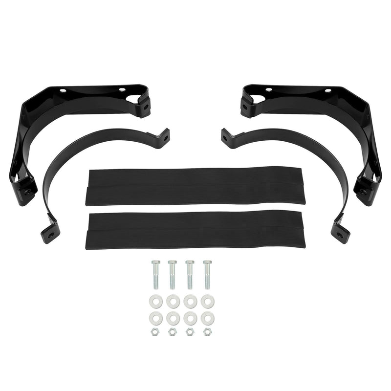 DURAFORCE For 100LB Propane Fuel Tank Bracket Straps Heavy Duty Weld Bolt On Lpg Cylinder