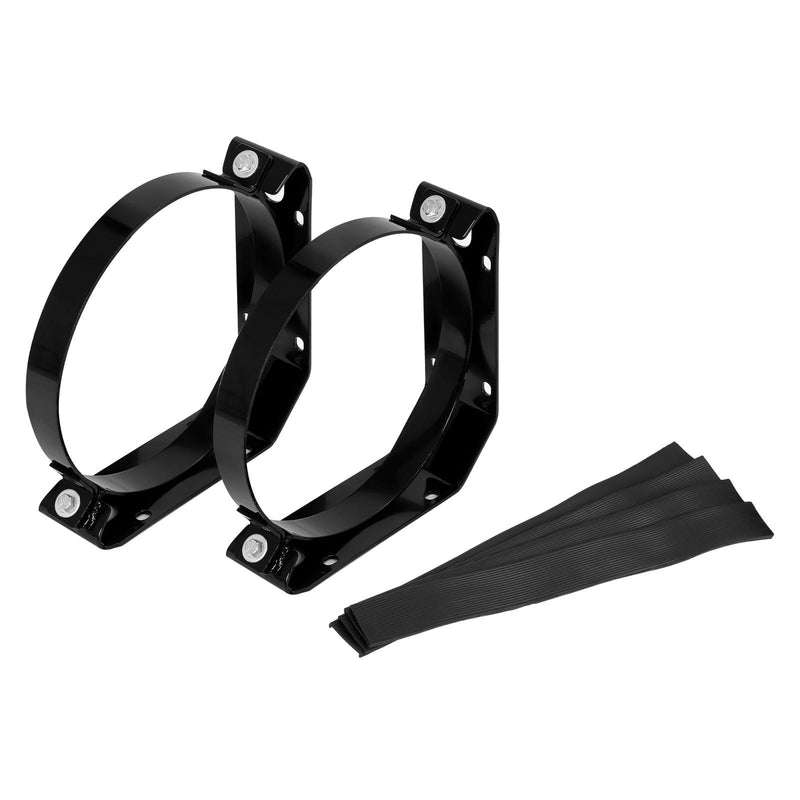DURAFORCE For 100LB Propane Fuel Tank Bracket Straps Heavy Duty Weld Bolt On Lpg Cylinder