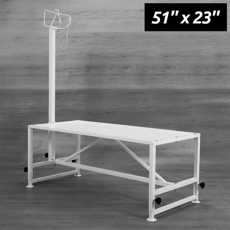 DURAFORCE 51"x23" Goat Milk Livestock Stand Husbandry Trimming Adjustable Height 19"-33"