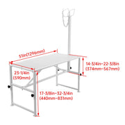 DURAFORCE 51"x23" Goat Milk Livestock Stand Husbandry Trimming Adjustable Height 19"-33"