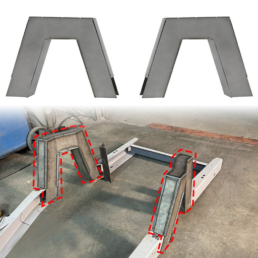 DURAFORCE For 1963-1972 Chevy C10 Pickup 1 PAIR C Notch Frame Step Notch CNotch Set Steel